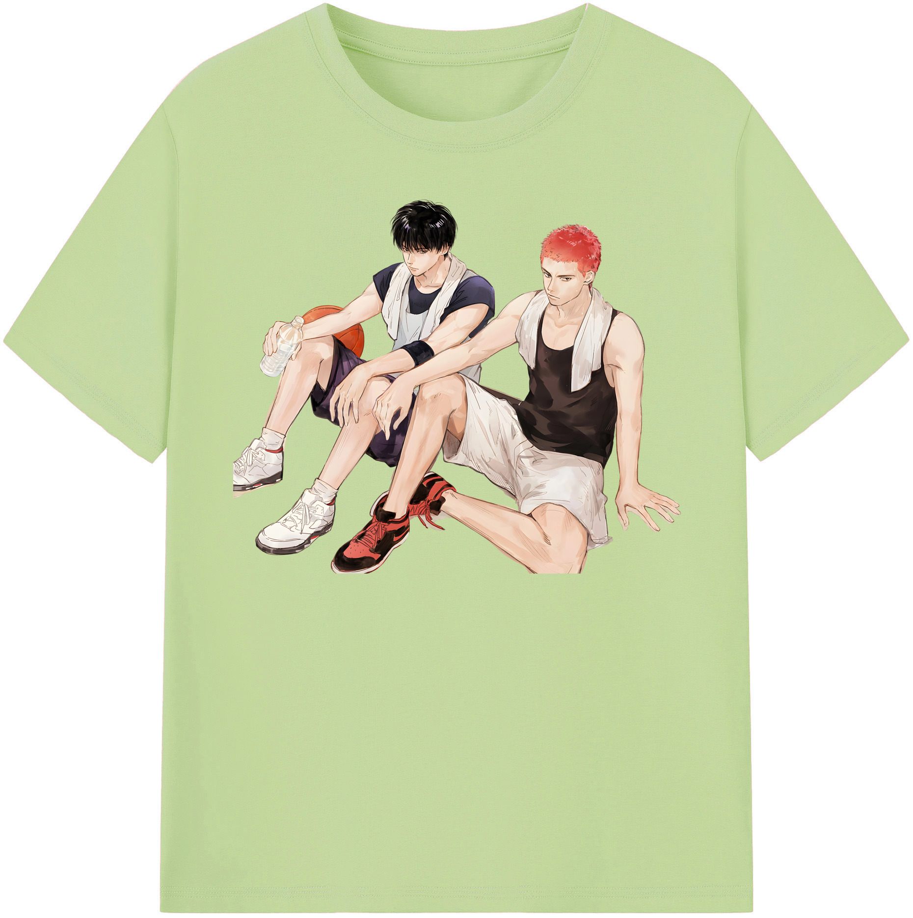 SLAM DUNK／スラムダンク 綿100％半袖Tシャツ（フロントプリント）